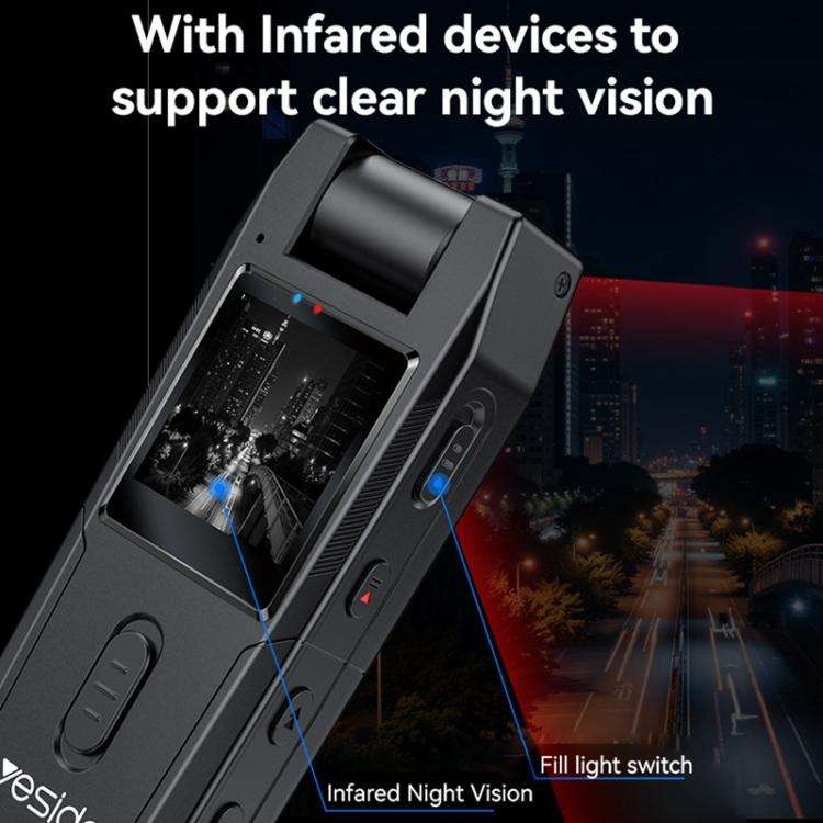 Yesido KM25 1.3 inch 1080P Ultra-clear Night Vision Video Recorder(Black)