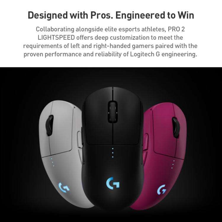 Logitech Pro 2 LIGHTSPEED Wireless Gaming Mouse(White)