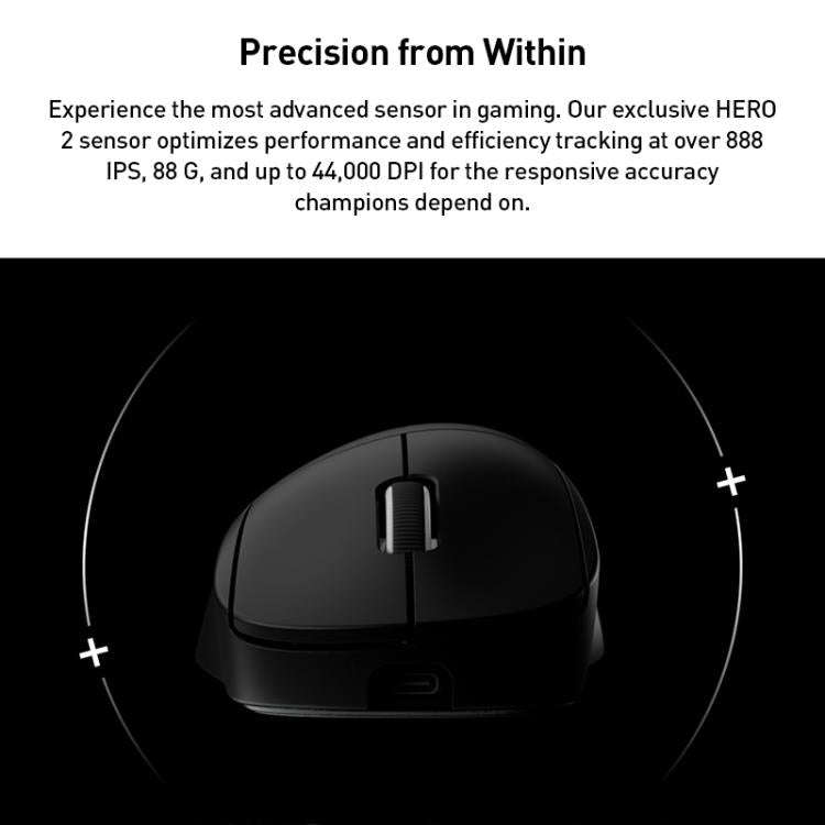 Logitech Pro X SUPERLIGHT 2 DEX Wireless Gaming Mouse(Black)