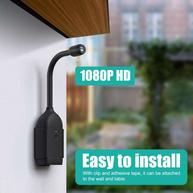 QJ700 1080P HD WiFi Panoramic 360-degree Snake Tube Camera, Support Motion Detection(Black)