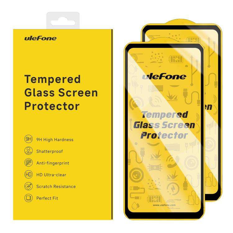 For Ulefone Armor 34 Pro Projector 2pcs / Pack Ulefone 9H HD Anti Fingerprint Tempered Glass Scre...