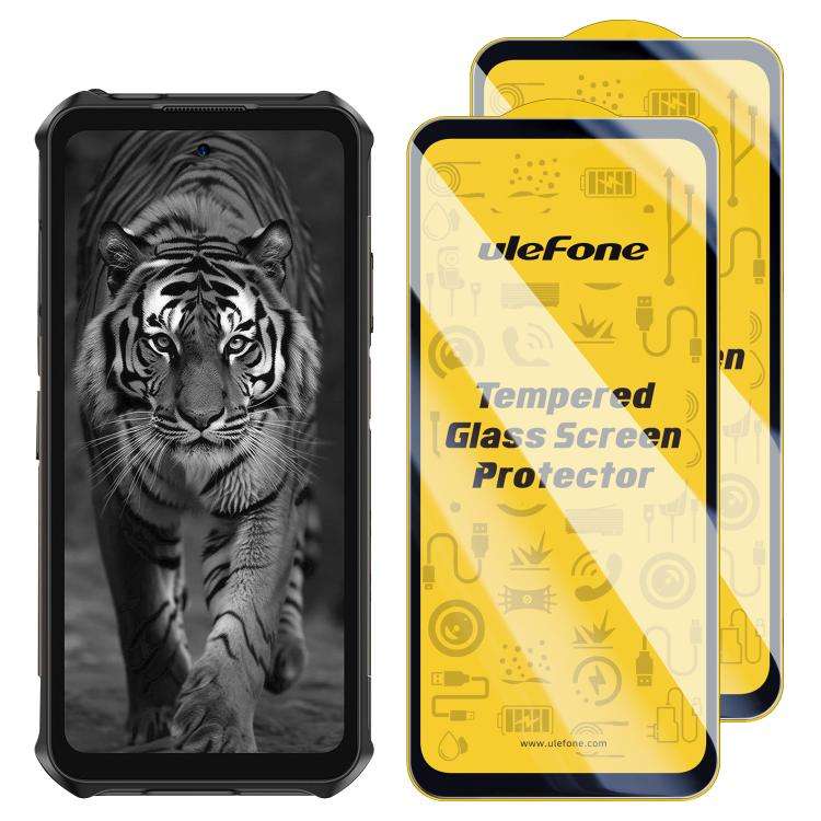 For Ulefone Armor X16 / X16 Pro 2pcs / Pack Ulefone 9H HD Anti Fingerprint Tempered Glass Screen ...
