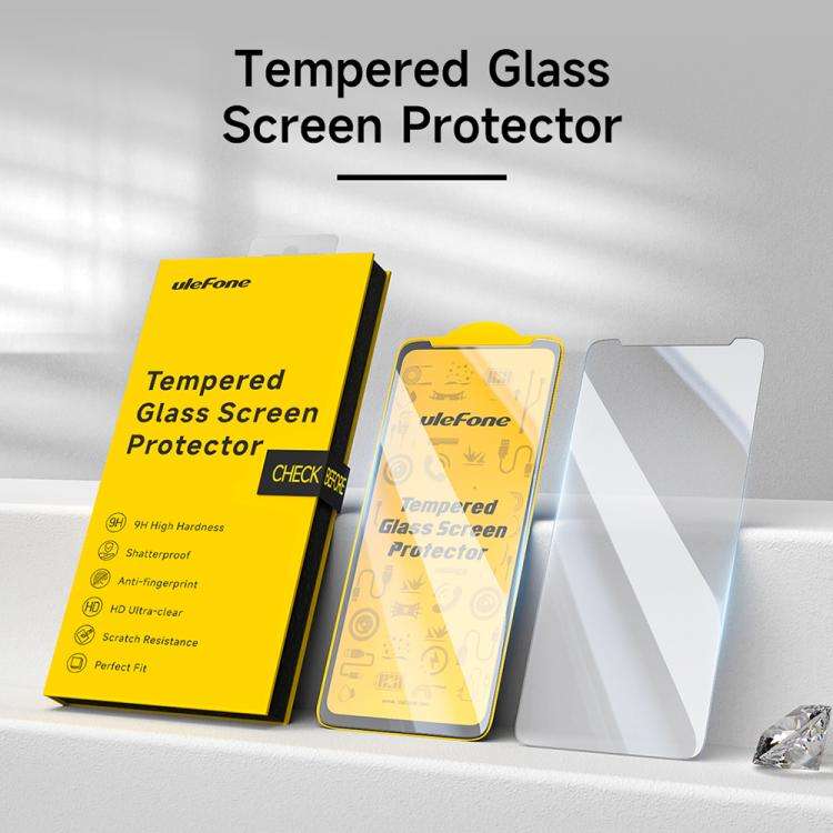 For Ulefone Armor X16 / X16 Pro 2pcs / Pack Ulefone 9H HD Anti Fingerprint Tempered Glass Screen ...