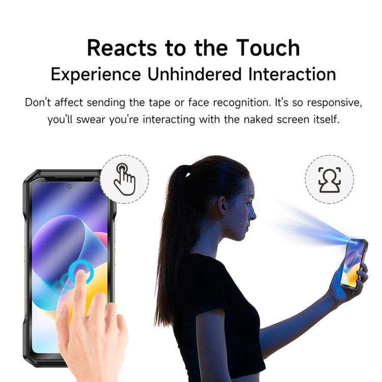 For Ulefone Armor X16 / X16 Pro 2pcs / Pack Ulefone 9H HD Anti Fingerprint Tempered Glass Screen ...