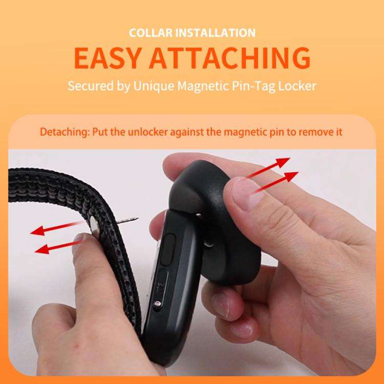 RF-V53 IP67 Waterproof Pet GPS Collar Tracking Device Anti-loss Positioner(Black)