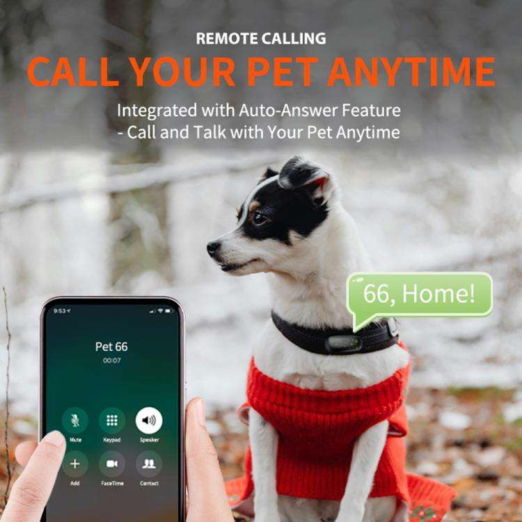 RF-V53 IP67 Waterproof Pet GPS Collar Tracking Device Anti-loss Positioner(Black)