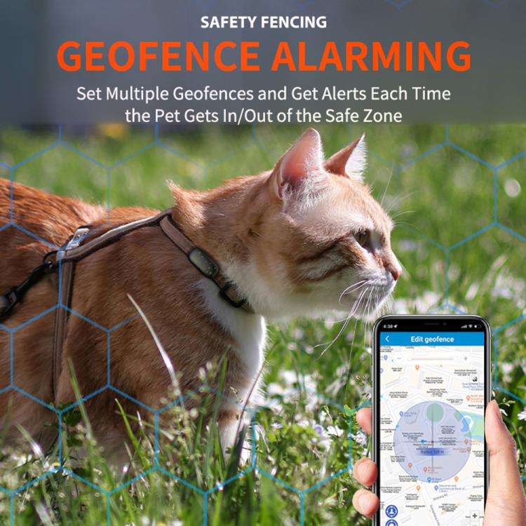 RF-V53 IP67 Waterproof Pet GPS Collar Tracking Device Anti-loss Positioner(Black)