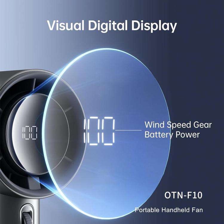 Onten F10 100-speed High-speed Turbine Handheld Fan(Grey)