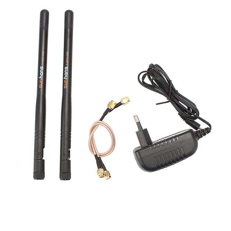 Sunhans 2.4GHz 1000mW 2T2R  300Mbps MIMO WiFi Signal Booster(EU Plug)
