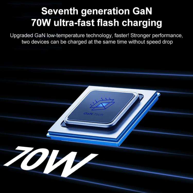MOMAX UA22 1-World2 70W Dual AC Mini GaN Global Travel Fast Charging Socket(Black)