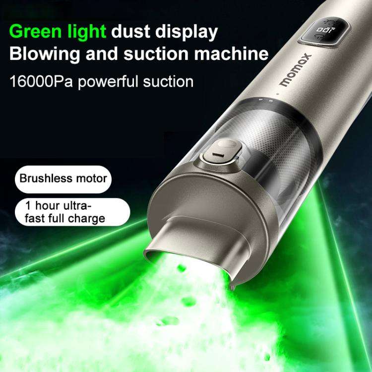 MOMAX RO9 Car Portable Handheld Vacuum Cleaner(Titanium Gold)
