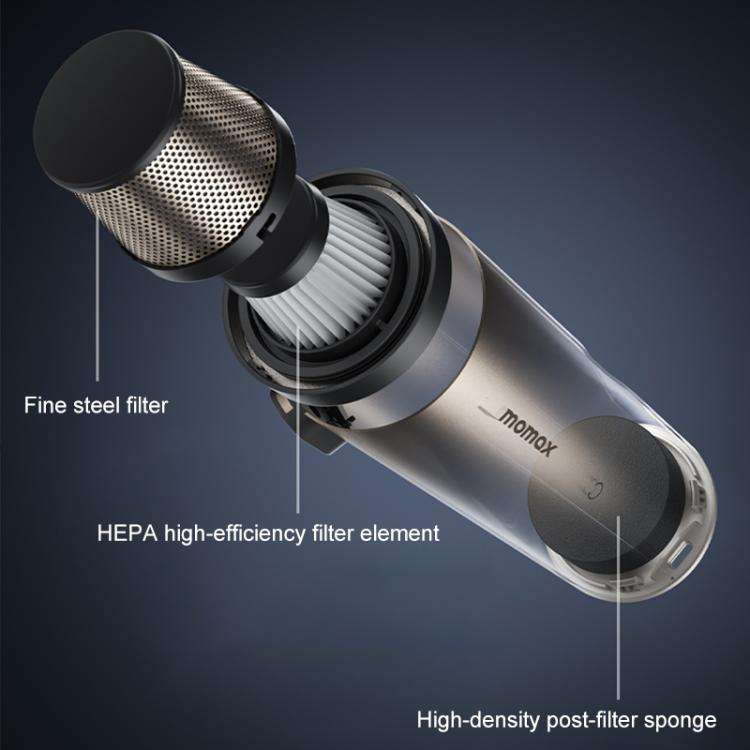 MOMAX RO9 Car Portable Handheld Vacuum Cleaner(Titanium Gold)