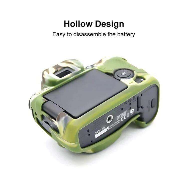 For Canon EOS 70D Soft Silicone Protective Case(Yellow)