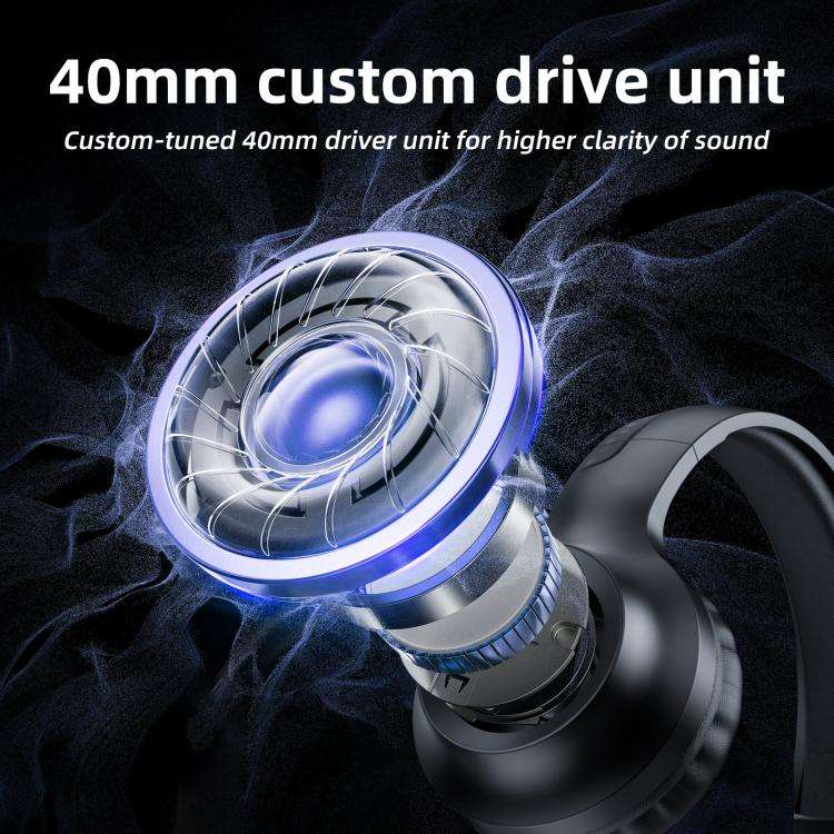 ONIKUMA X36 Abyss Lamp Effect 40mm Custom Drive Unit Game Headphones(Black)