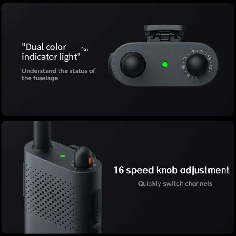 Original Xiaomi Walkie Talkie 3 Chat Version Support 1-5km Intercom Distance, APP Writing Frequen...