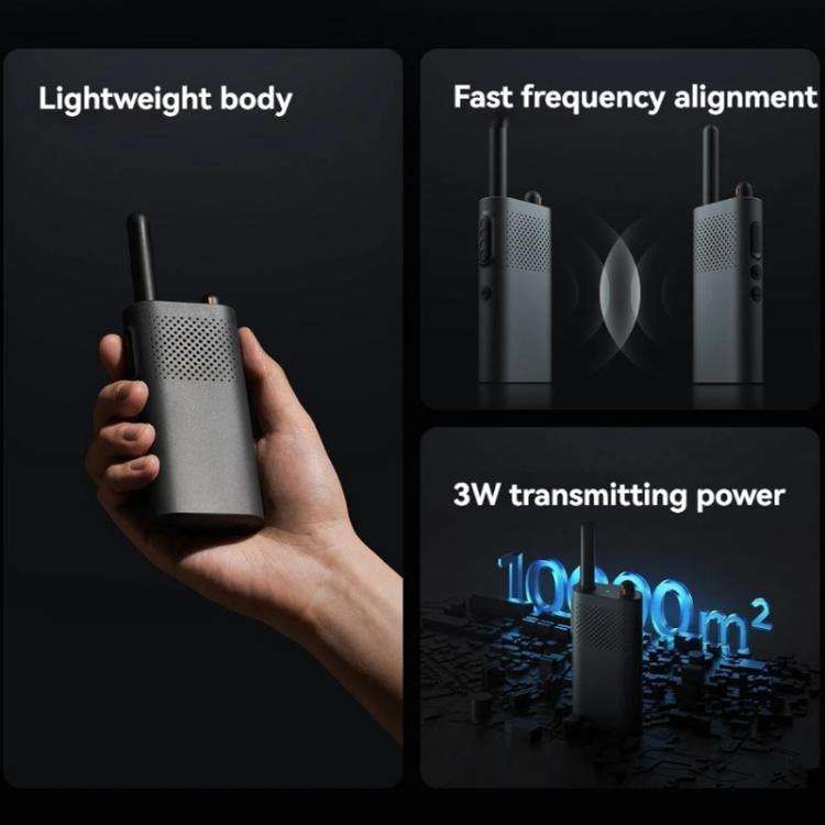 Original Xiaomi Walkie Talkie 3 Chat Version Support 1-5km Intercom Distance, APP Writing Frequen...