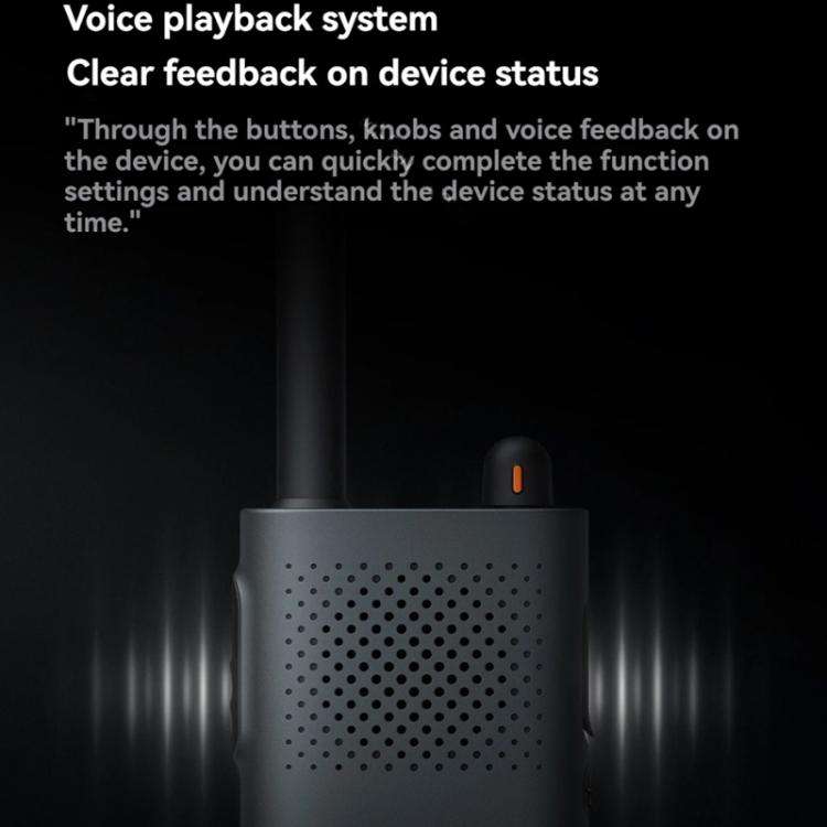 Original Xiaomi Walkie Talkie 3 Chat Version Support 1-5km Intercom Distance, APP Writing Frequen...