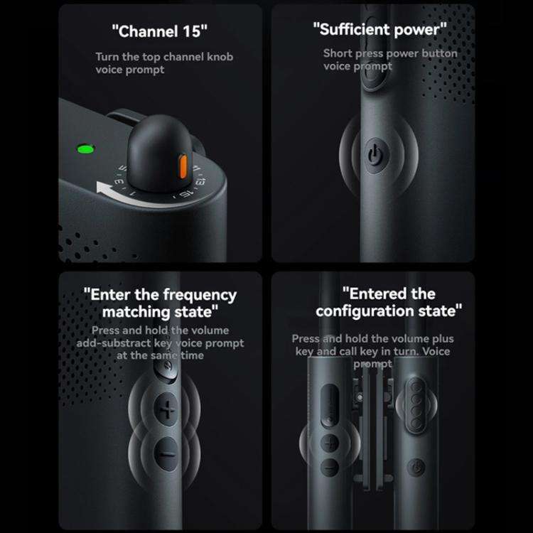 Original Xiaomi Walkie Talkie 3 Chat Version Support 1-5km Intercom Distance, APP Writing Frequen...