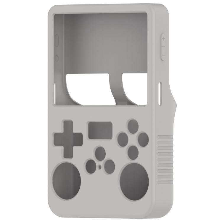 For ANBERNIC R36S Silicone Handheld Game Console Protective Case(Grey)