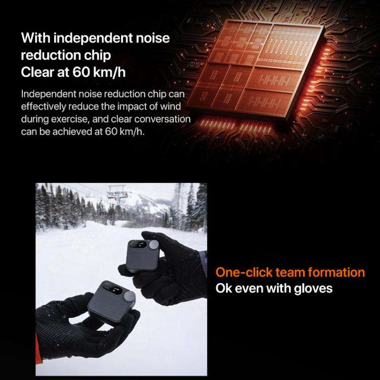 Original Xiaomi Sports Walkie Talkie, Support 5000km Intercom Distance(Black)