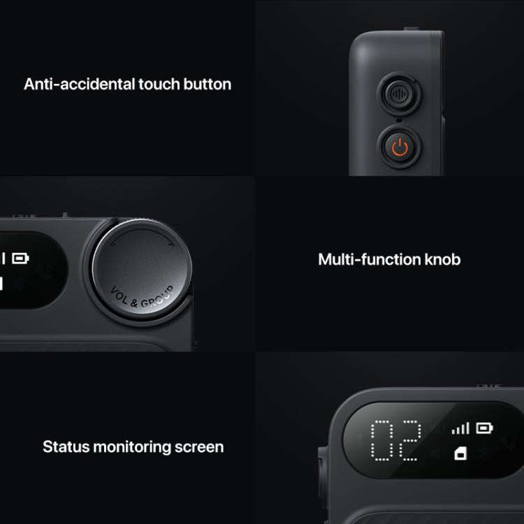 Original Xiaomi Sports Walkie Talkie, Support 5000km Intercom Distance(Black)