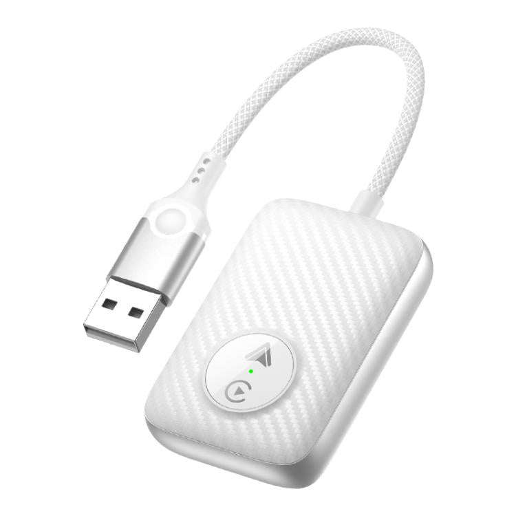 2 in 1 USB Wired to Wireless Car CarPlay / Android Auto Box Adapter(White)