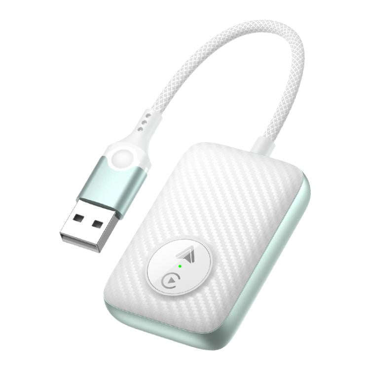 2 in 1 USB Wired to Wireless Car CarPlay / Android Auto Box Adapter(Green)