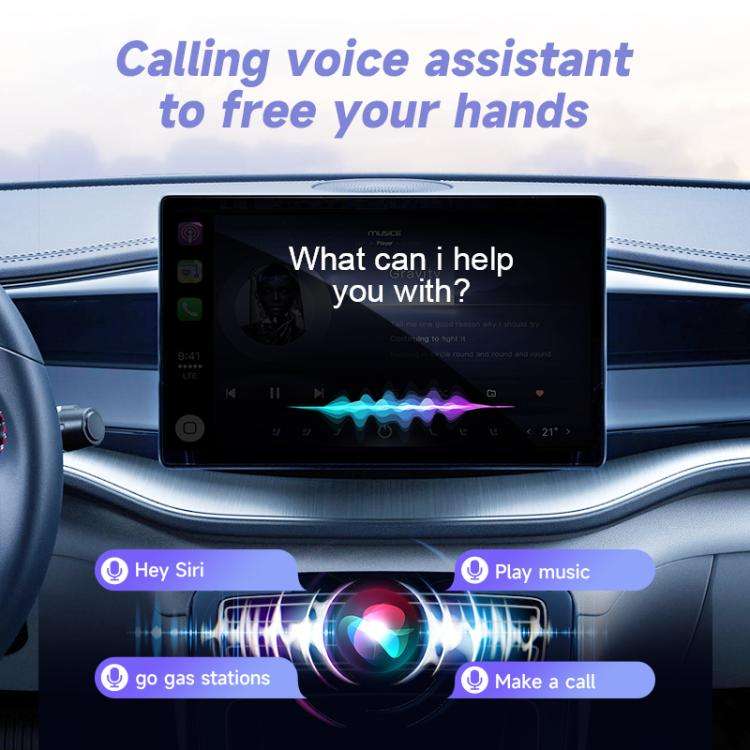 2 in 1 USB Wired to Wireless Car CarPlay / Android Auto Box Adapter(White)