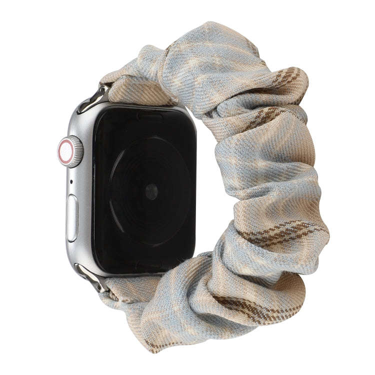 For Apple Watch Series 7 45mm / 6 & SE & 5 & 4 44mm / 3 & 2 & 1 42mm JK Uniform Style Cloth + Sta...