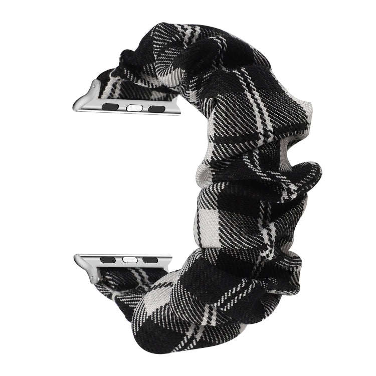 For Apple Watch Series 7 45mm / 6 & SE & 5 & 4 44mm / 3 & 2 & 1 42mm JK Uniform Style Cloth + Sta...