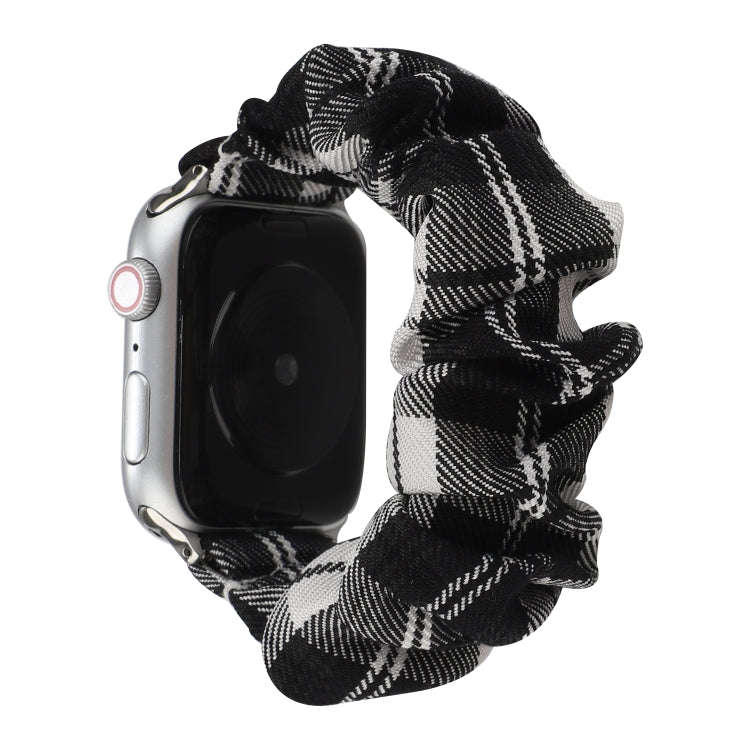 For Apple Watch Series 7 45mm / 6 & SE & 5 & 4 44mm / 3 & 2 & 1 42mm JK Uniform Style Cloth + Sta...
