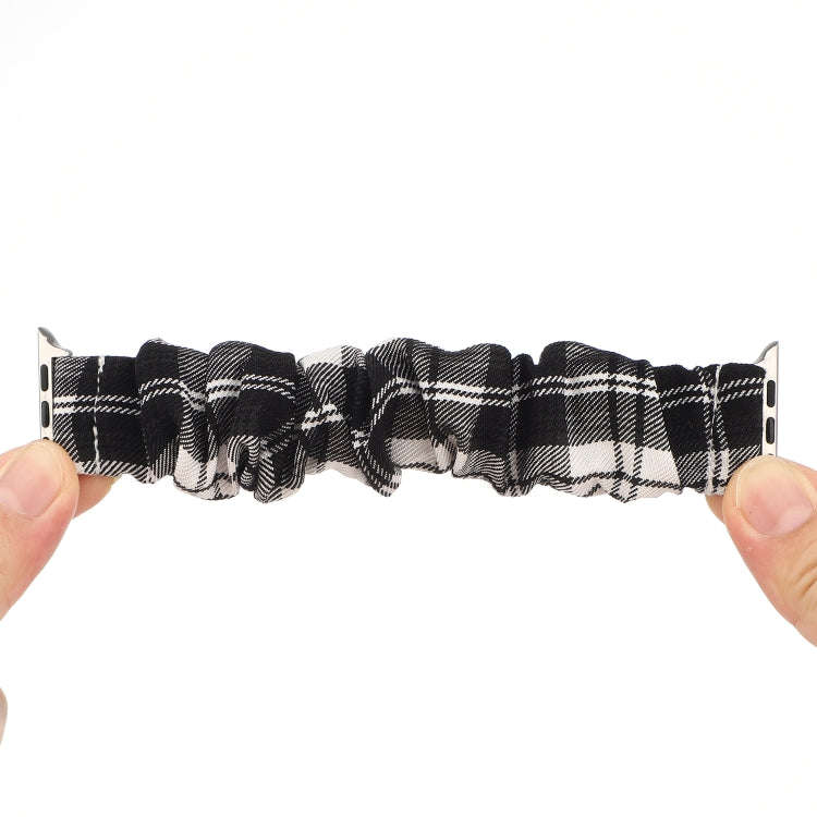 For Apple Watch Series 7 45mm / 6 & SE & 5 & 4 44mm / 3 & 2 & 1 42mm JK Uniform Style Cloth + Sta...