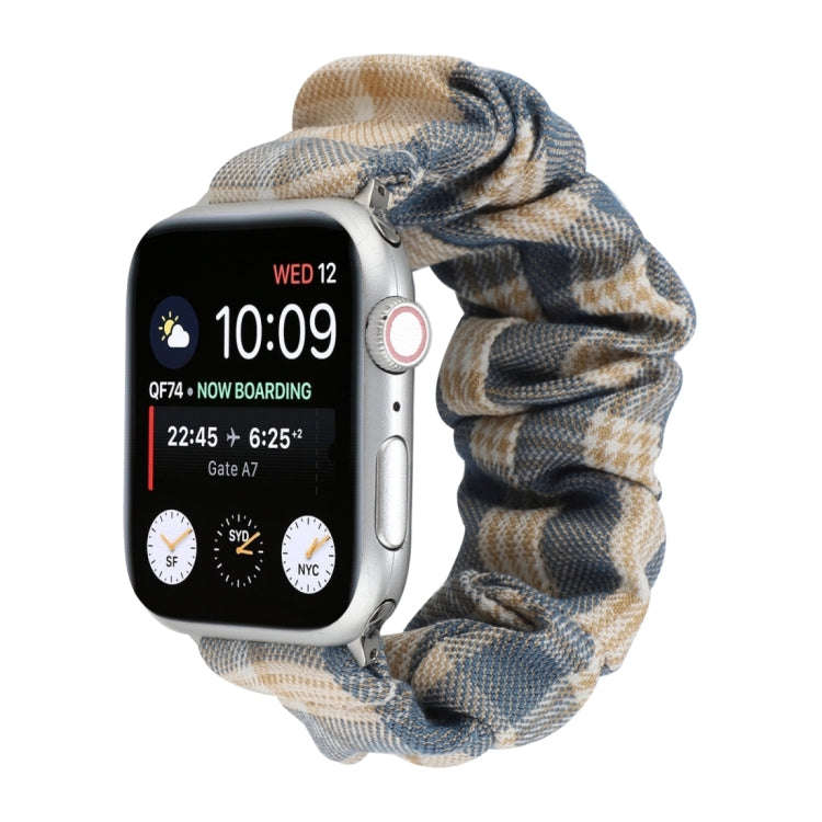 For Apple Watch Series 7 45mm / 6 & SE & 5 & 4 44mm / 3 & 2 & 1 42mm JK Uniform Style Cloth + Sta...