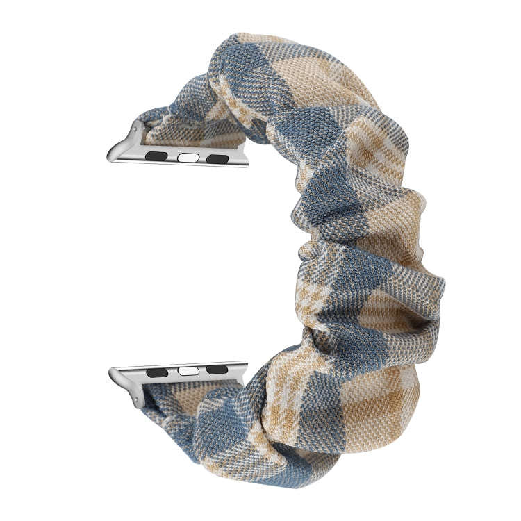For Apple Watch Series 7 45mm / 6 & SE & 5 & 4 44mm / 3 & 2 & 1 42mm JK Uniform Style Cloth + Sta...