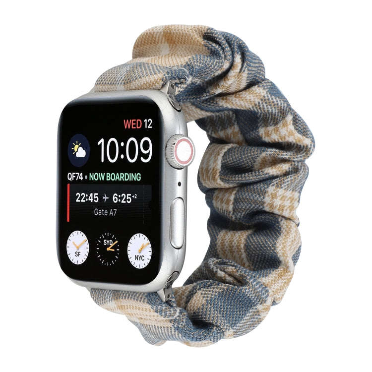 For Apple Watch Series 7 45mm / 6 & SE & 5 & 4 44mm / 3 & 2 & 1 42mm JK Uniform Style Cloth + Sta...
