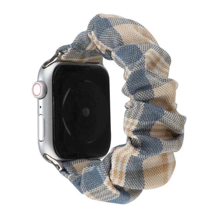 For Apple Watch Series 7 45mm / 6 & SE & 5 & 4 44mm / 3 & 2 & 1 42mm JK Uniform Style Cloth + Sta...