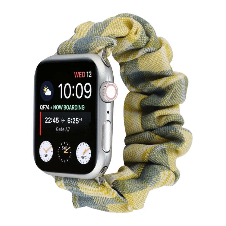 For Apple Watch Series 7 41mm / 6 & SE & 5 & 4 40mm / 3 & 2 & 1 38mm JK Uniform Style Cloth + Sta...