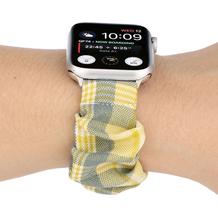 For Apple Watch Series 7 41mm / 6 & SE & 5 & 4 40mm / 3 & 2 & 1 38mm JK Uniform Style Cloth + Sta...