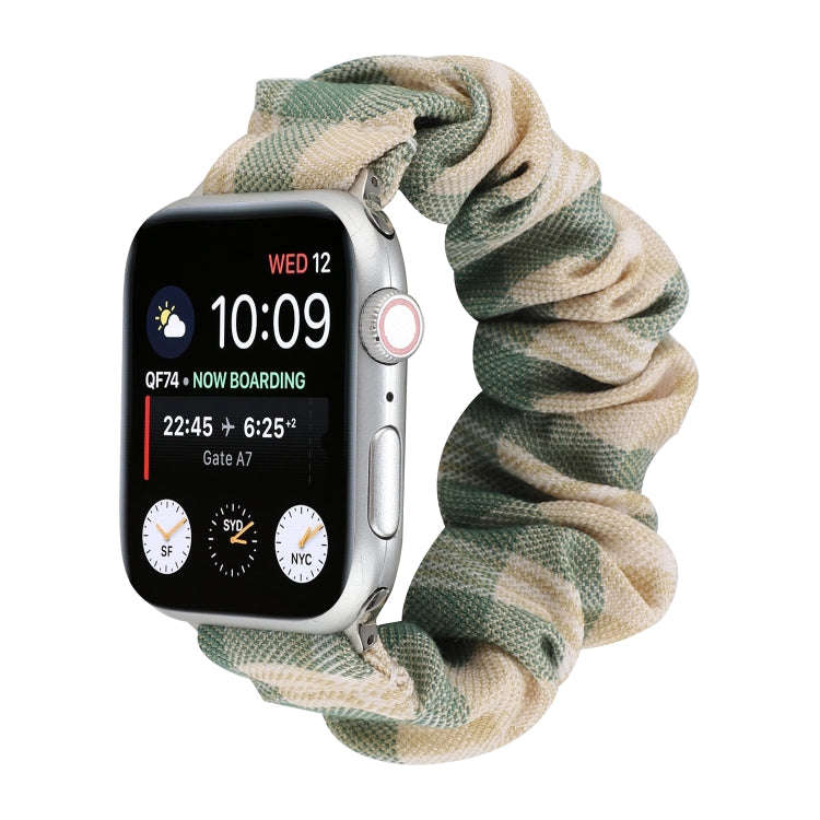 For Apple Watch Series 7 41mm / 6 & SE & 5 & 4 40mm / 3 & 2 & 1 38mm JK Uniform Style Cloth + Sta...