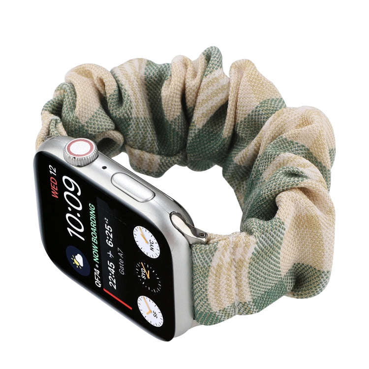 For Apple Watch Series 7 41mm / 6 & SE & 5 & 4 40mm / 3 & 2 & 1 38mm JK Uniform Style Cloth + Sta...
