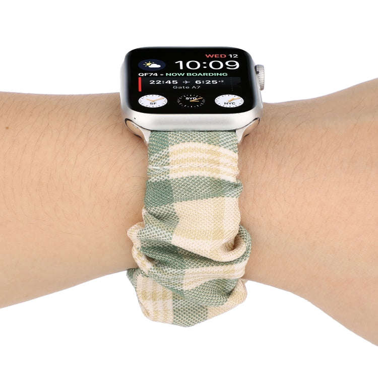For Apple Watch Series 7 41mm / 6 & SE & 5 & 4 40mm / 3 & 2 & 1 38mm JK Uniform Style Cloth + Sta...