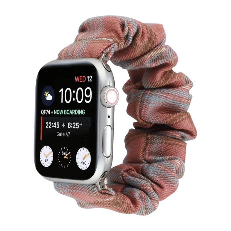 For Apple Watch Series 7 41mm / 6 & SE & 5 & 4 40mm / 3 & 2 & 1 38mm JK Uniform Style Cloth + Sta...