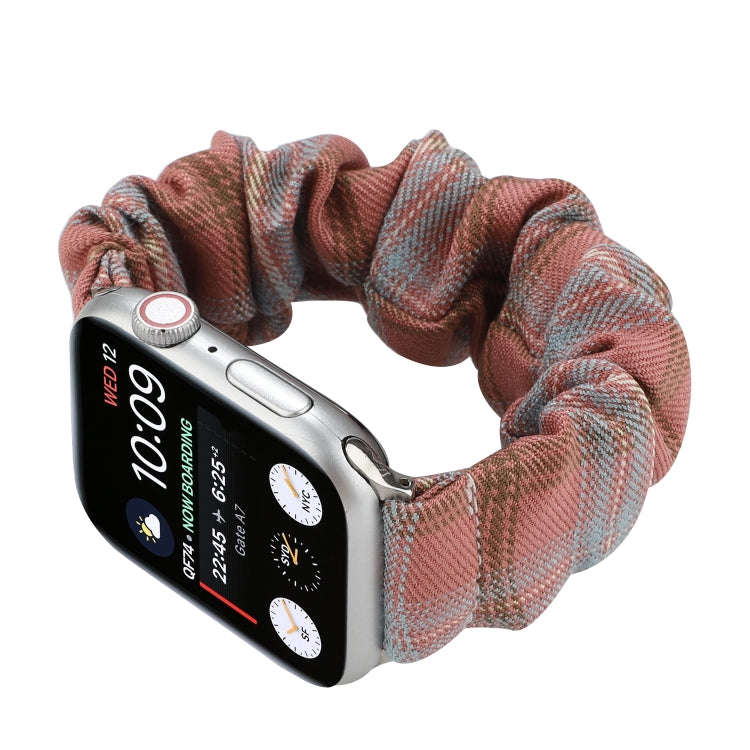 For Apple Watch Series 7 41mm / 6 & SE & 5 & 4 40mm / 3 & 2 & 1 38mm JK Uniform Style Cloth + Sta...