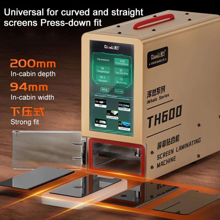 Qianli TH600 Phone LCD Curved / Straight Screen Universal Pressing Laminating Machine, Plug:EU Plug