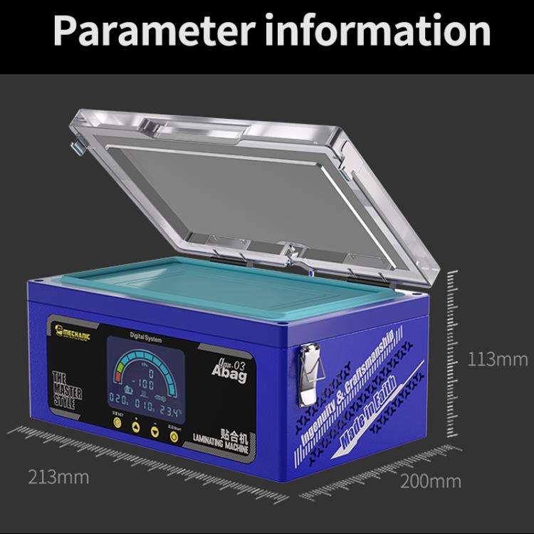 Mechanic Gan-03 Abag 8-inch Airbag Laminating Machine, Plug:EU Plug