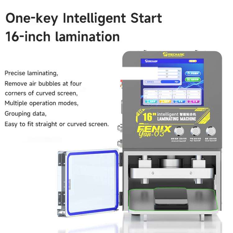 Mechanic GAN-03 Fenix 16-inch Intelligent Laminating Machine, Plug:EU Plug