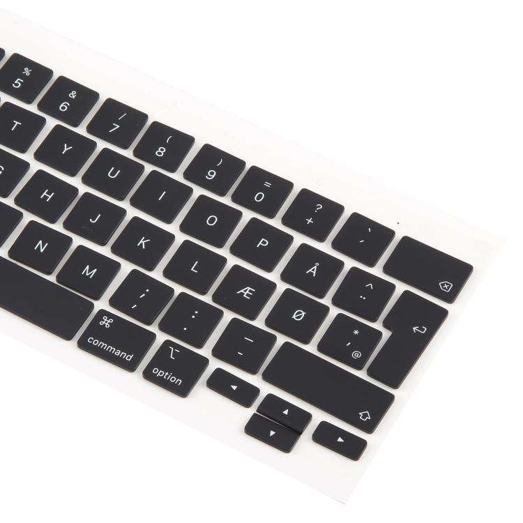 For MacBook A2251 A2289 A2238 A2338 10pcs UK Big Enter Version Keycaps, Language:Denmark