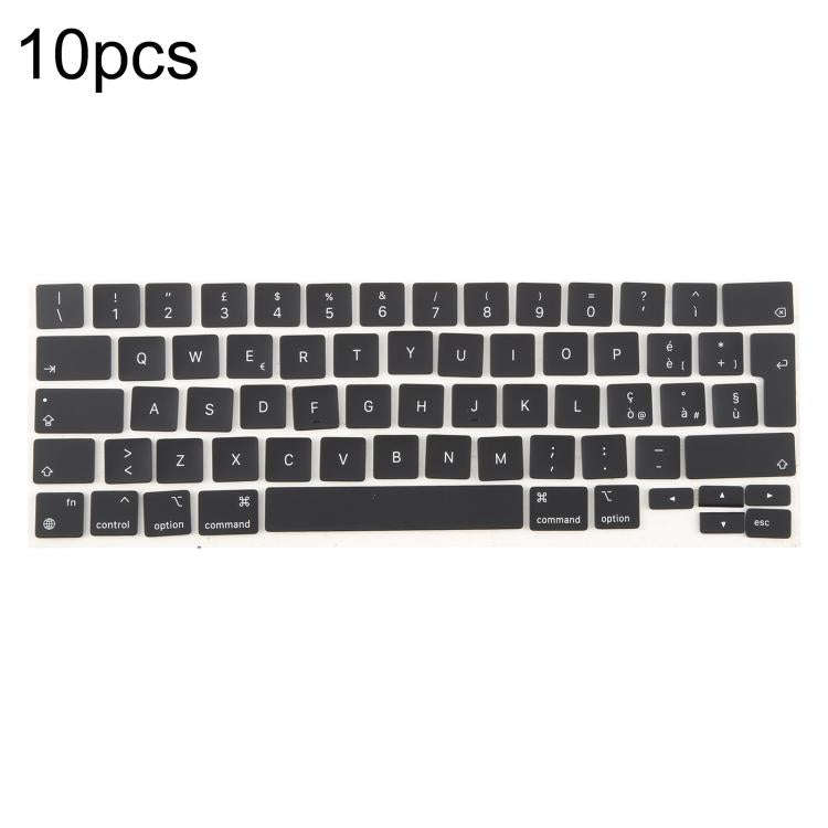 For MacBook A2251 A2289 A2238 A2338 10pcs UK Big Enter Version Keycaps, Language:Italy