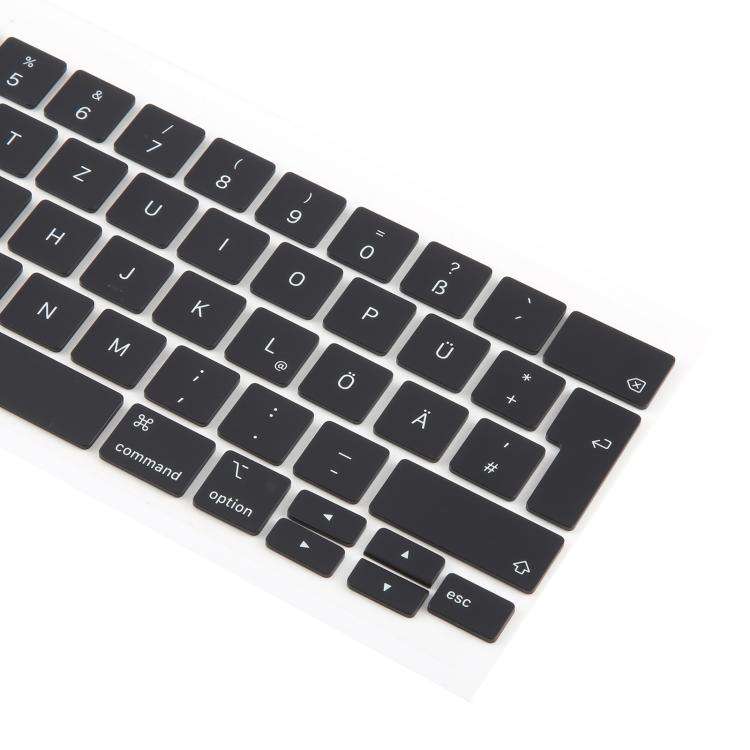For MacBook A2251 A2289 A2238 A2338 10pcs UK Big Enter Version Keycaps, Language:German