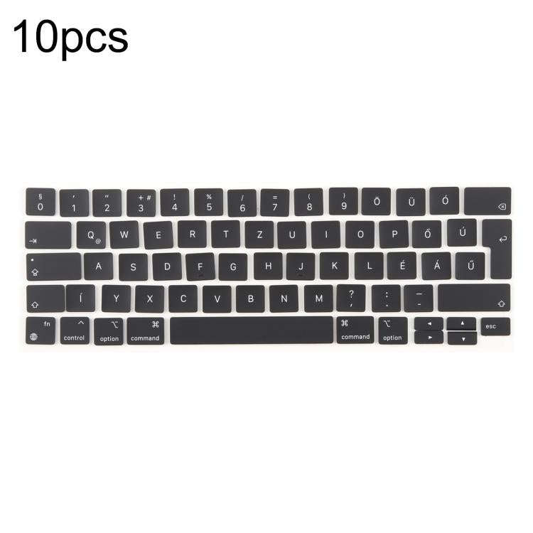 For MacBook A2251 A2289 A2238 A2338 10pcs UK Big Enter Version Keycaps, Language:Hungary